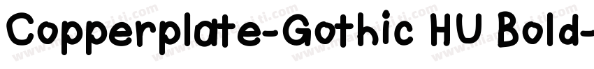 Copperplate-Gothic HU Bold字体转换